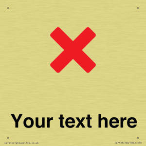 Custom plain background, red cross sign